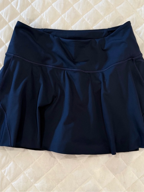 Athleta Pants - Athleta Navy Blue Athletic Skort Skirt Built In Shorts Size Medium